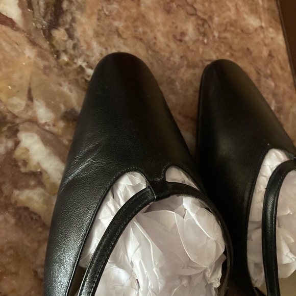 Aigner Black Leather Mules - Picture 11 of 13
